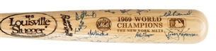 1969 New York Mets Team Signed Reunion Bat With 32 Signatures Including Ryan, Seaver Berra and McGraw